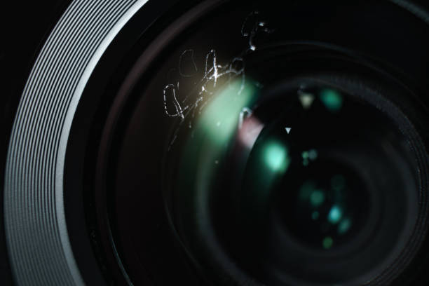istock Close up dust and peel on a camera lens  background. Macro view. 1171082194