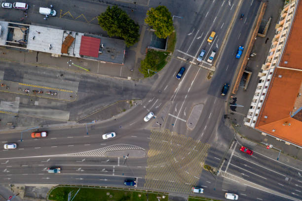 istock Flying over city area 1171088416