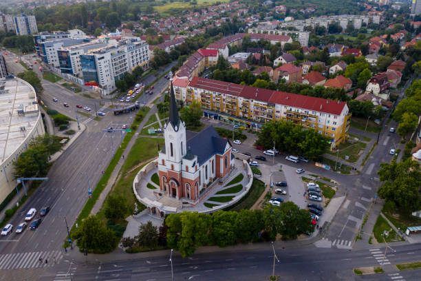 istock Flying over city area 1171088429