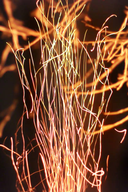 istock Sparks of flame. Strong fire. Fiery drawing 1171090149