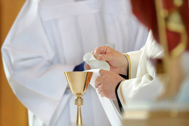 istock Priest celebrate mass at the church 1171091830