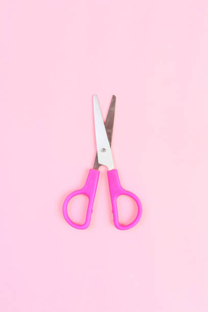 istock Minimal concept for scissor  on pink background 1171093058