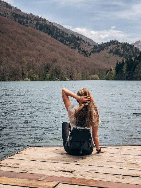 istock Woman at the lake 1171094744