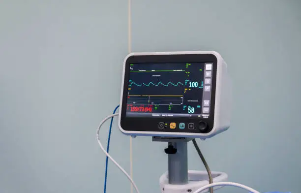 Photo of Close-Up Of Monitoring Equipment In Hospital Ward