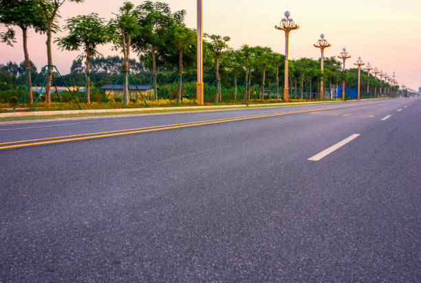 istock Car-free road surface photographed during the day 1171102272