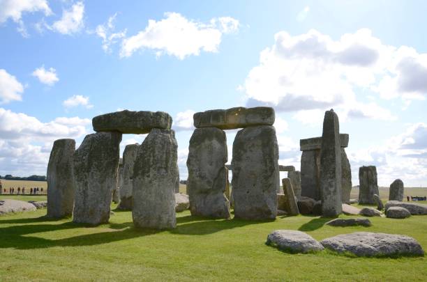 Stonehenge in Wiltshire stock photo