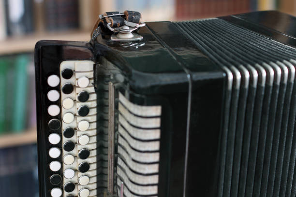 istock Old accordion close up. Antique 1171111286