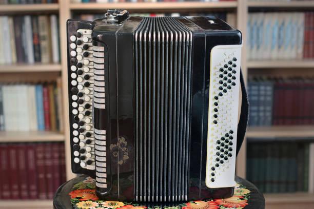 istock Old accordion close up. Antique 1171111414