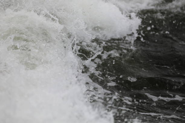 istock Double blurred,bokeh sponge and tsunami is blowing to the shore 1171122963