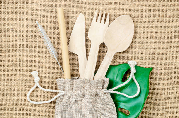 istock Zero waste concept. Ecological bamboo straws tube 1171124797