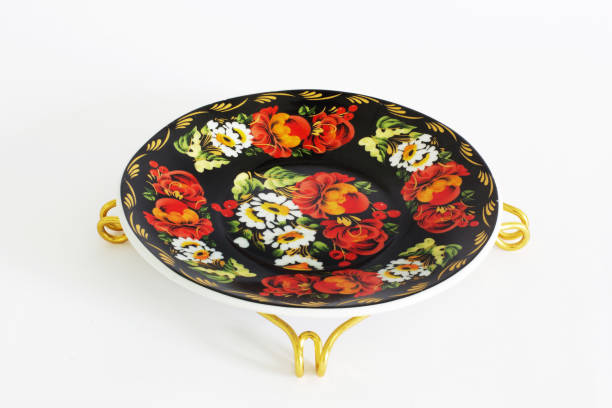 istock Beautiful saucer. Dishes on a white background 1171126040