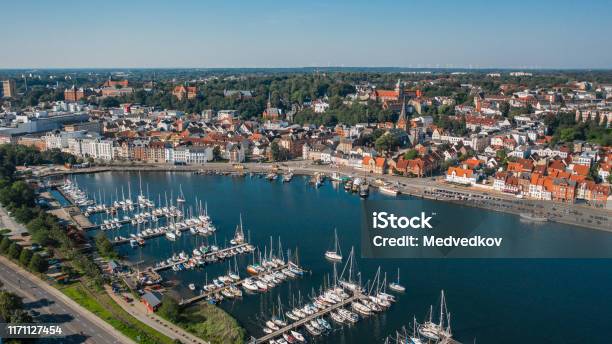 Cityscape Of Flensburg Stock Photo - Download Image Now - Flensburg, City, Town