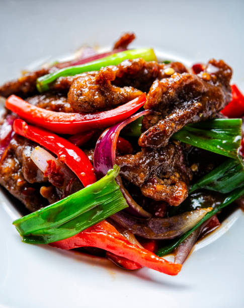 Mongolian Beef stock photo