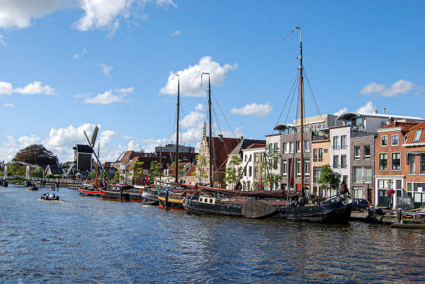 istock Historical port at the Galgewater in Leiden 1171130745