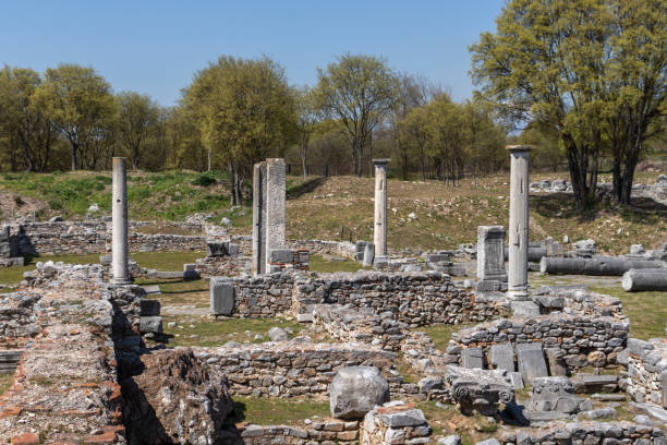 istock Ancient Ruins at archaeological site of Philippi, Greece 1171143201