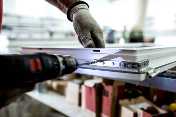 istock Hard work in aluminium and pvc factory 1171143449