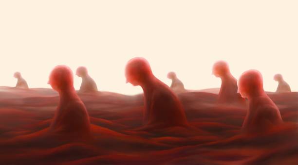 istock Sadness, Depression, Bipolar Disorder, loneliness ,Concept painting illustration 1171143612