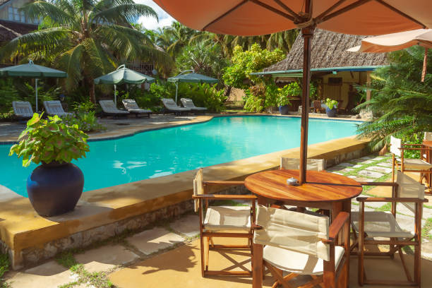 istock Swimming pool of a tropical hotel 1171143653