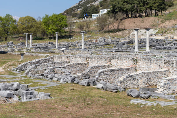 istock Ancient Ruins at archaeological site of Philippi, Greece 1171144501