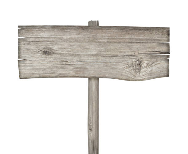 istock wooden sign on white background with clipping path 1171145794