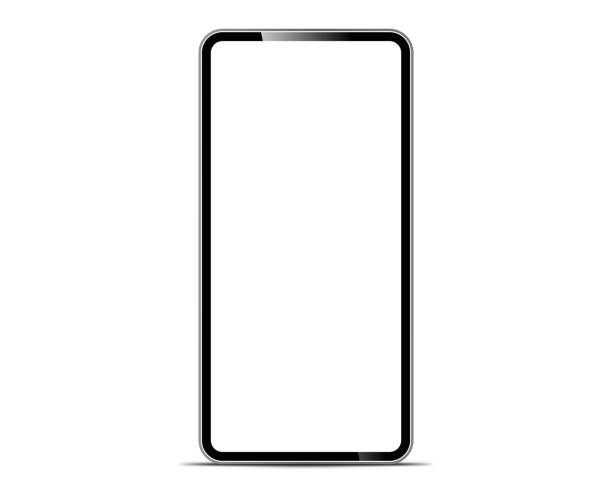 istock smartphone The shape of a modern mobile phone Designed to have a thin edge. 1171161090