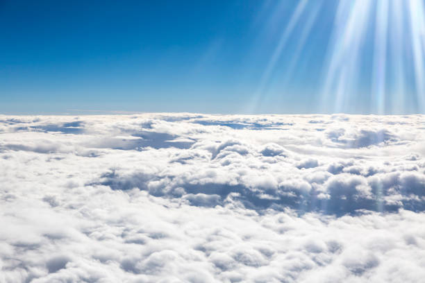 istock Scenic view above the clouds. 1171165753