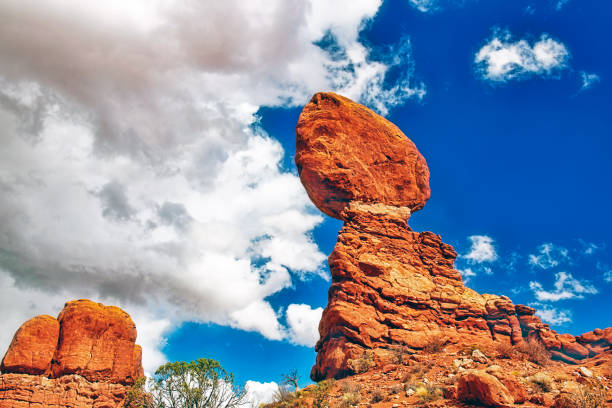 Balanced Rock in Arches National Park, Moab, Utah.