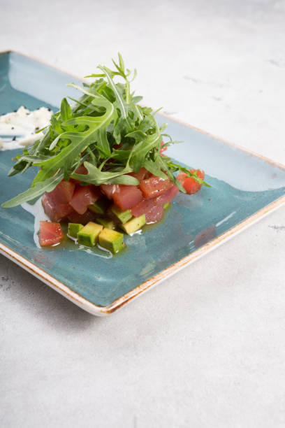 istock Raw fresh delicious tartare dish 1171169086