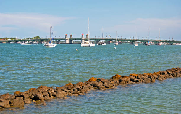istock Wave breaker and St. Augustine's bay 1171169706