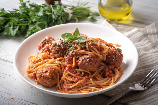 istock traditional tomato sauce meatball spaghetti 1171174356