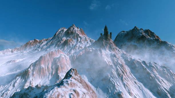Medieval castle on top of the mountain