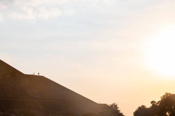 Teotihuacan pyramids and ruins, Mexico City stock photo