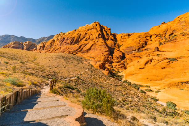 Red rock canyon trail