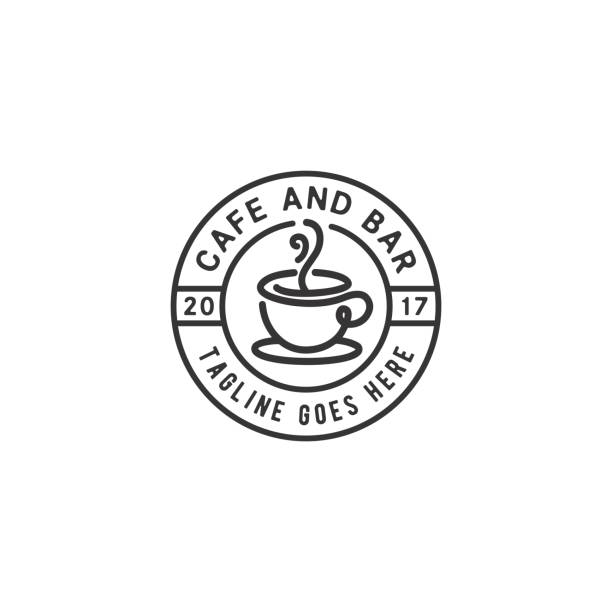 ilustrações, clipart, desenhos animados e ícones de inspiração de design de café/cafe - coffee espresso retro revival coffee cup