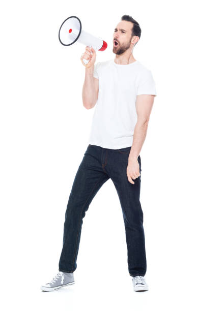 istock Handsome man in white shirt and jeans 1171182462
