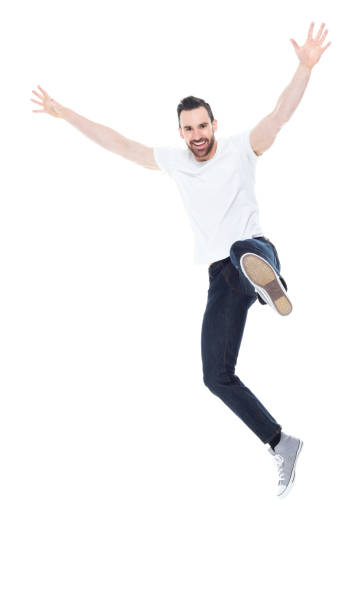 istock Handsome man in white shirt and jeans 1171182470