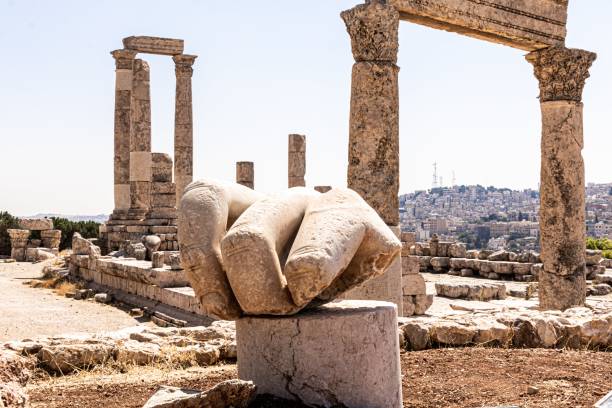 istock Amman citadel, Amman cityscape, Spider web 1171182573