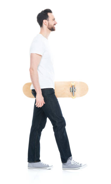 istock Handsome man in white shirt and jeans 1171183265
