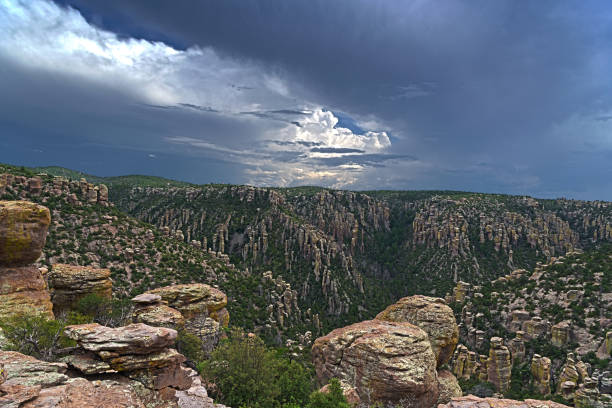 Storm clouds over the Chiricahua National Monument, southeast Arizona.