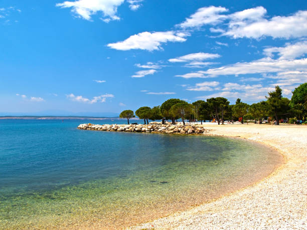 Paradise Adriatic beach stock photo