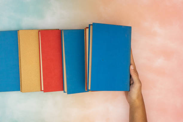 istock Colorful books on the table for reading 1171189132