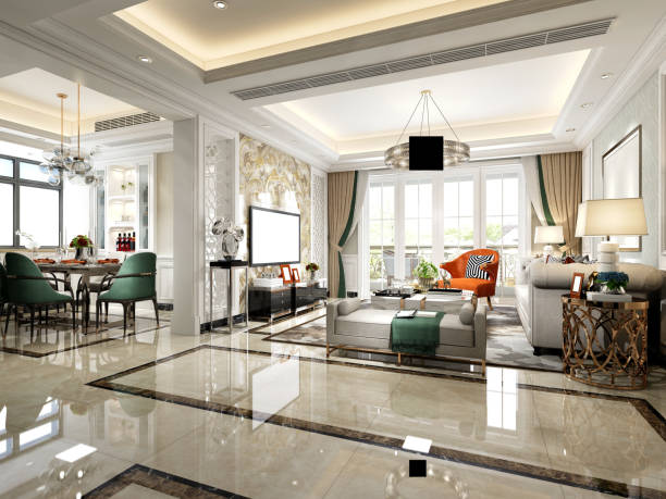 istock 3D Render of Living room 1171197625
