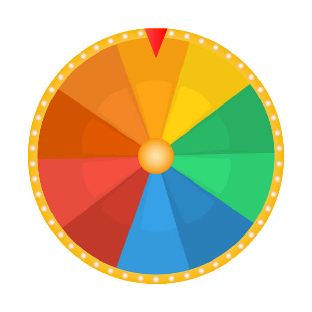 istock Wheel of fortune for the prize draw on a white background 1171205657