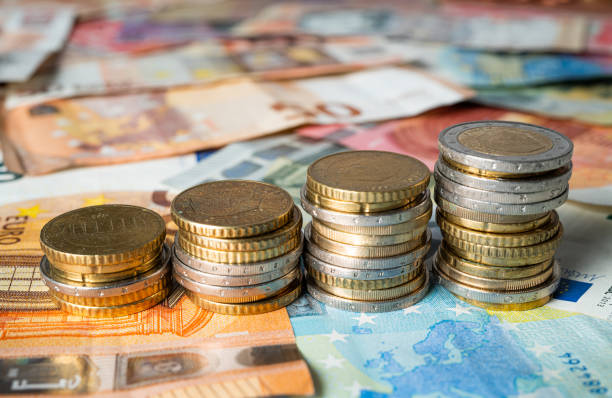 istock Chart of Euro coins 1171209221