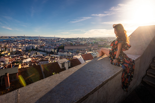 Perched upon a hillside in the Graca neighborhood, Miradouro da Senhora do Monte provides tourists and locals spectacular views of the Tagus River, Castle of Saint George and the 25 de Abril Bridge.