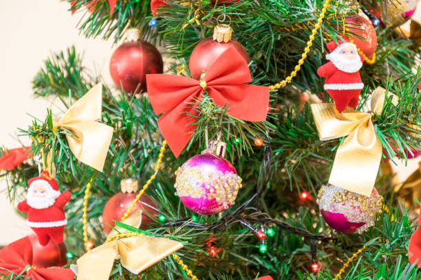 istock Christmas tree decorated with beautiful toys 1171217908