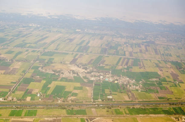 istock Luxor countryside - aerial view 1171236153