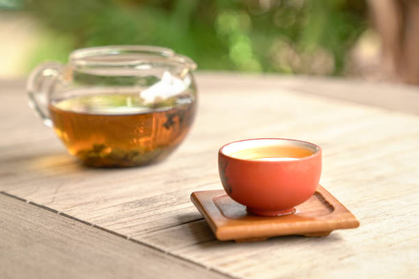 istock Cup of Chinese tea with pot 1171241487