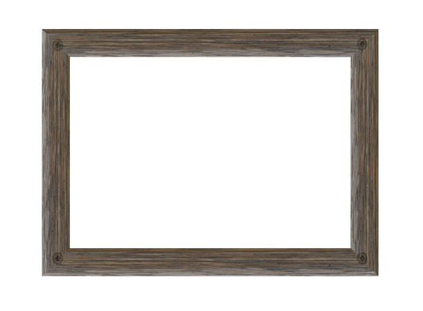 istock Wooden picture frame isolated on white background. with clipping path. 1171245715