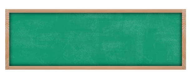 istock Empty green chalkboard with wooden frame isolated on white background. For copy space or text 1171245994